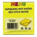 Rubenis Memo Yapışkanlı Not Kağıdı 76X76Mm Sarı - 3 adet