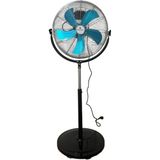 Rubenis RBS-27 PLUS 18" Sanayi Tipi Vantilatör 130W Güç, 5 Kollu Ayaklı Tasarım - Siyah