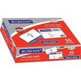 Rubenis Yaka Kartı Klipsli Mavi 50'li Paket