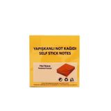 Rubenis Yapışkanlı Not Kağıdı 76X76 Mm Şeffaf Turuncu 50 Yaprak Rps-153 (24 Koçan)