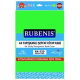 Rubenis Yapışkanlı Yeşil Buzlu Şeffaf Kitap Kabı RK-520