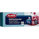 Rubin 40'lı Buzdolabı Poşeti 1 lt Kilitlenebilen Klipsli Yırtılmaya Dayanıklı Özellik