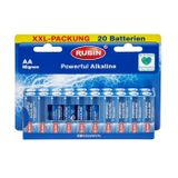 Rubin Alkalin AA 1,5V 20'li Kalem Pil
