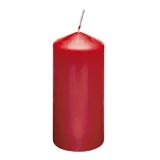 RubinLicht 150x75 mm Kırmızı Silindir Mum