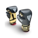 RUBL Boks Eldivenleri, Antrenman ve Sparring Eldiveni, Köpük Dolgulu Suni Deri Boks Eldiveni, Siyah Altın