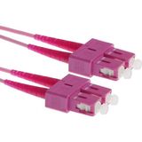 Rubu Fiber Kablo 3 Metre Sc-Sc Om4 Multi Mode 2.0mm 50/125 Duplex Patch Cord