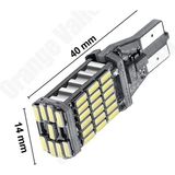 Rubutek T15 W16W Canbus 45 LED Beyaz Geri Vites Park Ampülü (2 Adet) T15 Ampül