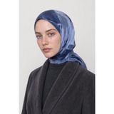 Ruby Desen Organik Eşarp Lacivert