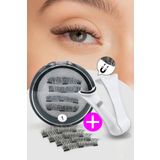 ruby face Doğal Görünümlü Manyetik Mıknatıslı Tam Boy Takma Kirpik & Klips Makası- No:1
