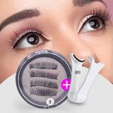 Rubyface Doğal Görünümlü Manyetik Mıknatıslı Tam Boy Takma Kirpik & Klips Makası- No: 5 - Renkli