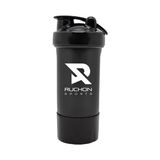 Ruchon Nutrition Smart Shaker 500 ml - Protein Karıştırıcı Sporcu Suluk - Siyah