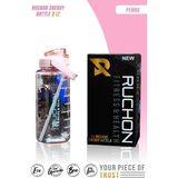 Ruchon Sporcu Matara - Motivasyon Yazılı Büyük Suluk - Tritan Malzeme Bpa Free - Fitness & Günlük Kullanım - 2000 ML - Pembe