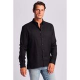 Ruck & Maul % 100 Pamuk Relaxed Fit Dokuma Gömlek Erkek Gömlek RMM025000014 24865 - Siyah - XL
