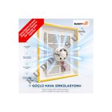 RUDDY SUN 40X50 Menfez Fanlı Plastik Banyo Wc Havalandırma Menfezi Panjur ( 2 mt Kablolu + Anahtarlı + Slikon hediyeli