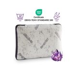 Rudu Ametist Kılıflı Visco Visko Delikli Bütün Sünger Yastık 60x40x14 cm 1200 gr Omuz/Boyun Destekli