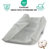 Rudu Japon Yastık Kılıfı Çift Taraflı Visco Visko 51X41X13-11CM - Beyaz - 51 x 41 x 13-11cm