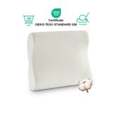 Rudu Medical/medikal, Boyun Destekli Çift Taraflı Ortopedik Bütün Visco Visko Yastık 51x41x13-11cm 1250gr