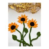 Ruem Store Sevimli Amigurumi Örgü Ayçiçeği Kitap Ayracı