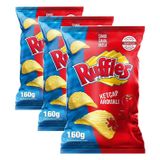 Ruffles Ketçap Aromalı Patates Cipsi Parti Boy 160 g (3 paketi)