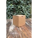Rufus Concept 10,5x10,5x10,5cm Küp Kilitli Kraft Kutu 25 Adet