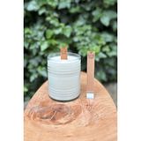 Rufus Concept Ahşap Mum Fitili ve Yapışkanlı Fitil Sehpası 10 Adet (15x100x0,5mm) BALIK BURCU MODEL-1 - Ahşap Rengi