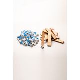 Rufus Concept Ahşap Mum Fitili + Yapışkanlı Sehpa - 100 Adet (20mm x 100mm x 0,5mm)