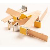 Rufus Concept Ahşap Mum Fitili + Yapışkanlı Sehpa - 30 Adet ( 15mm x 75mm x 0,5mm )