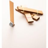 Rufus Concept Ahşap Mum Fitili + Yapışkanlı Sehpa - 30 Adet (20mm x 100mm x 0,5mm)