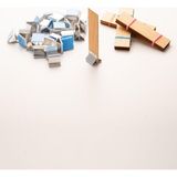 Rufus Concept Ahşap Mum Fitili + Yapışkanlı Sehpa - 30 Adet ( 20MM x 75MM x 0,5mm ) - Ahşap Rengi
