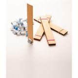 Rufus Concept Ahşap Mum Fitili + Yapışkanlı Sehpa - 30 Adet (25mm x 150mm x 0,5mm)