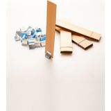 Rufus Concept Ahşap Mum Fitili + Yapışkanlı Sehpa - 30 Adet ( 30MM x 150MM x 0,5mm ) - Ahşap Rengi