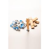 Rufus Concept Ahşap Mum Fitili + Yapışkanlı Sehpa - 40 Adet (20mm x 100mm x 0,5mm)