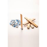 Rufus Concept Ahşap Mum Fitili + Yapışkanlı Sehpa - 40 Adet (20mm x 150mm x 0,5mm)