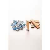 Rufus Concept Ahşap Mum Fitili + Yapışkanlı Sehpa - 40 Adet (20mm x 75mm x 0,5mm)
