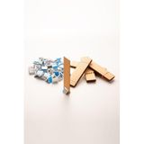 Rufus Concept Ahşap Mum Fitili + Yapışkanlı Sehpa - 40 Adet (25mm x 100mm x 0,5mm)