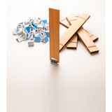 Rufus Concept Ahşap Mum Fitili + Yapışkanlı Sehpa - 40 Adet (25mm x 150mm x 0,5mm)