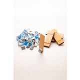Rufus Concept Ahşap Mum Fitili + Yapışkanlı Sehpa - 50 Adet (25mm x 75mm x 0,5mm)