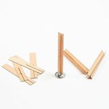 Rufus Concept Artı Model Ahşap Mum Fitili + Yapışkanlı Sehpa - 100 Adet (100mm X 15mm X 0.5mm)