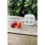 Rufus Concept Böğürtlen Dörtlü Mum Kalıbı (Silikon) (2 x 1,7 x 2 cm) (Küçük Süsleme Kalıbı) 1 Adet