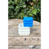 Rufus Concept Bubble Yastık Küp Silikon Mum Kalıbı - Beyaz