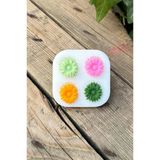 Rufus Concept Gerbera Çiçeği Dörtlü Mum Kalıbı (Silikon)