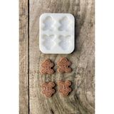 Rufus Concept Ginger Bisküvi Mum Kalıbı (Silikon) - Çok Renkli