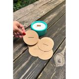 Rufus Concept Mum Toz Kapakları 83mm Çap 30mm x 2 mm Fitil Boşluğu 50 Adet