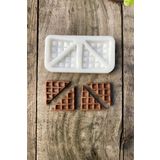 Rufus Concept Waffle Dörtlü Mum Kalıbı (Silikon)