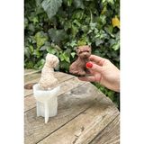 Rufus Concept West Highland Köpek Silikon Mum Kalıbı - Beyaz