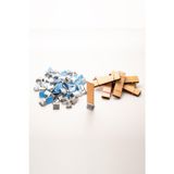 Rufusconcept Ahşap Mum Fitili + Yapışkanlı Sehpa - 100 Adet ( 20mm x 75mm x 0,5mm )