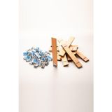 Rufusconcept Ahşap Mum Fitili + Yapışkanlı Sehpa - 100 Adet ( 25mm x 150mm x 0,5mm )