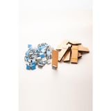 Rufusconcept Ahşap Mum Fitili + Yapışkanlı Sehpa - 100 Adet ( 25mm x 75mm x 0,5mm )