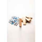 Rufusconcept Ahşap Mum Fitili + Yapışkanlı Sehpa - 100 Adet ( 30mm x 100mm x 0,5mm )