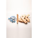 Rufusconcept Ahşap Mum Fitili + Yapışkanlı Sehpa - 100 Adet ( 30mm x 150mm x 0,5mm )